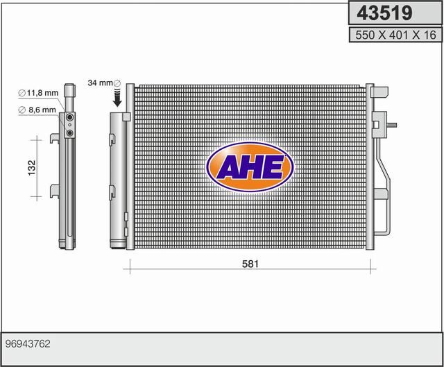 AHE Condensatore, Climatizzatore 43519