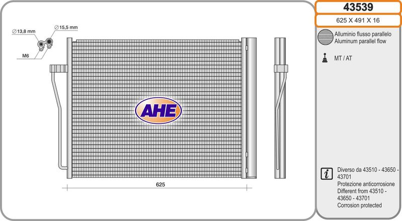 AHE Condensatore, Climatizzatore 43539