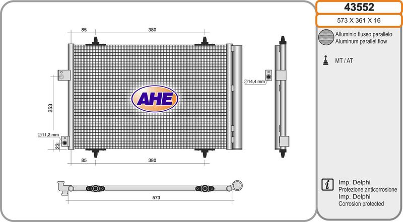 AHE Condensatore, Climatizzatore 43552