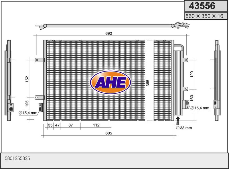 AHE Condensatore, Climatizzatore 43556