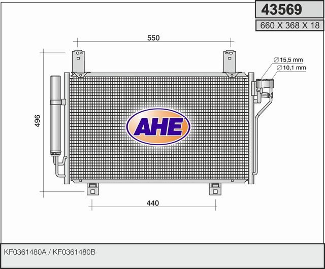AHE Condensatore, Climatizzatore 43569