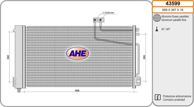 AHE Condensatore, Climatizzatore 43599