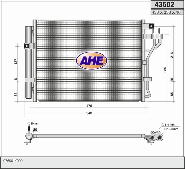 AHE Condensatore, Climatizzatore 43602