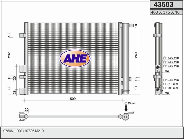 AHE Condensatore, Climatizzatore 43603