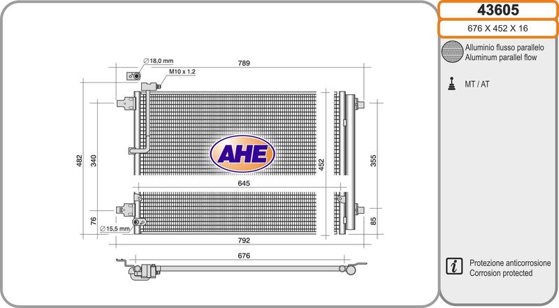 AHE Condensatore, Climatizzatore 43605