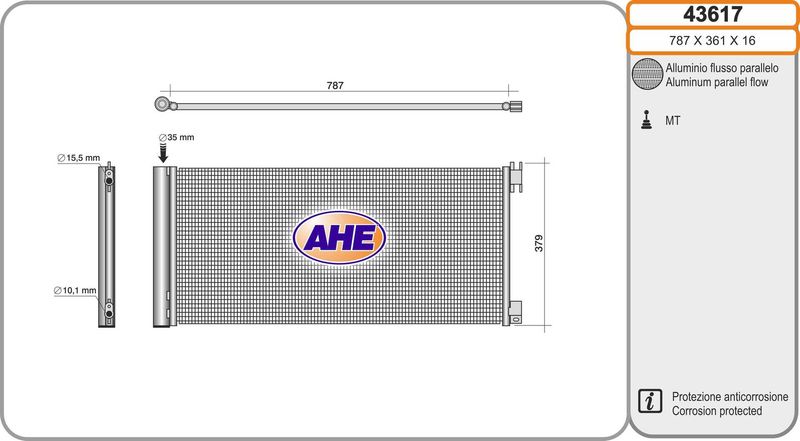 AHE Condensatore, Climatizzatore 43617