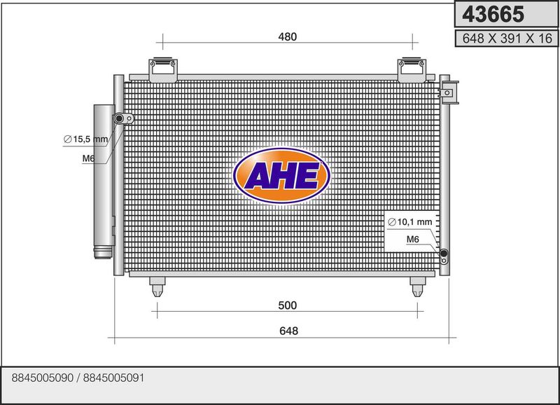 AHE Condensatore, Climatizzatore 43665