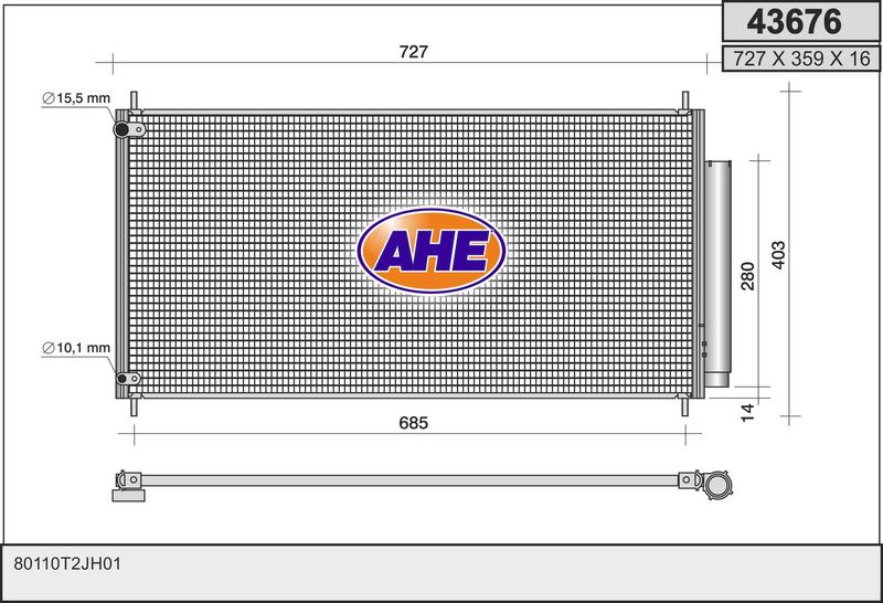 AHE Condensatore, Climatizzatore 43676