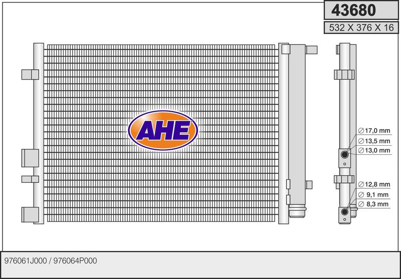 AHE Condensatore, Climatizzatore 43680