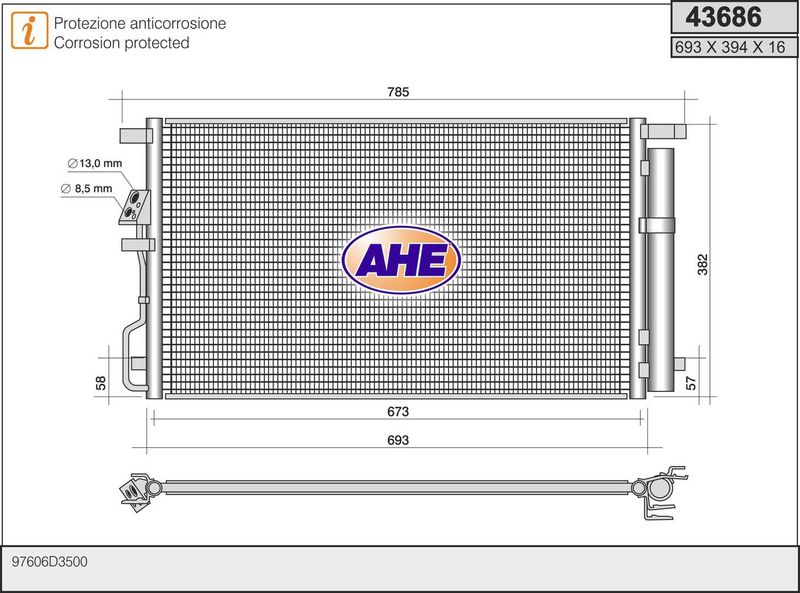 AHE Condensatore, Climatizzatore 43686