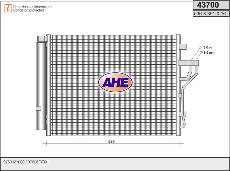 AHE Condensatore, Climatizzatore 43700