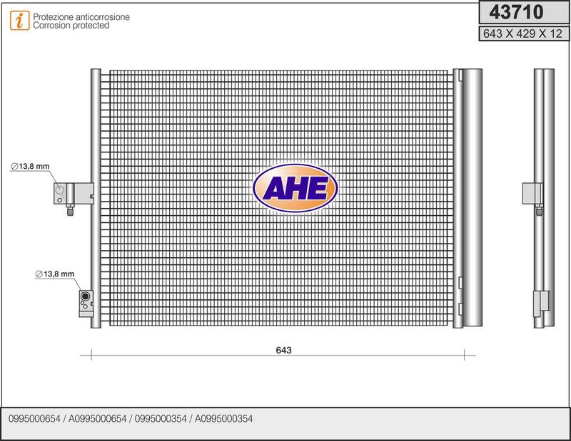 AHE Condensatore, Climatizzatore 43710