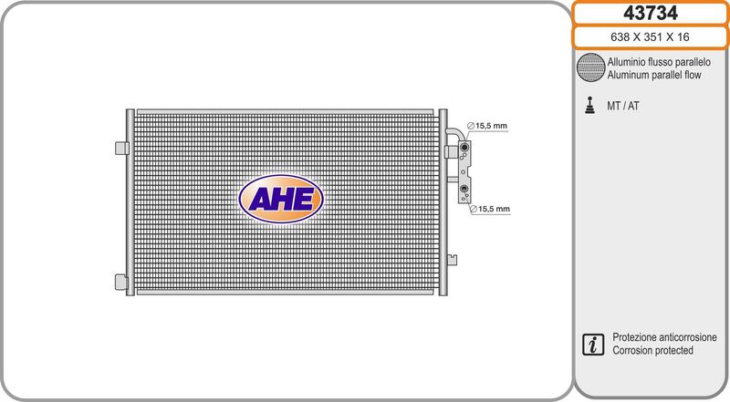 AHE Condensatore, Climatizzatore 43734