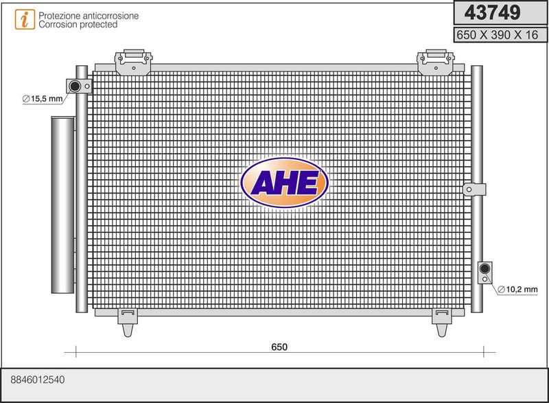 AHE Condensatore, Climatizzatore 43749