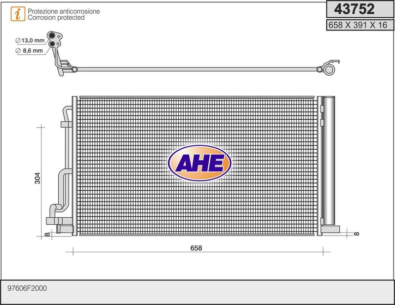 AHE Condensatore, Climatizzatore 43752