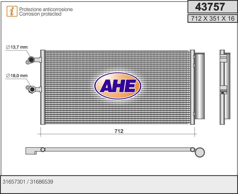 AHE Condensatore, Climatizzatore 43757