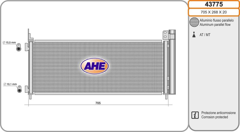 AHE Condensatore, Climatizzatore 43775