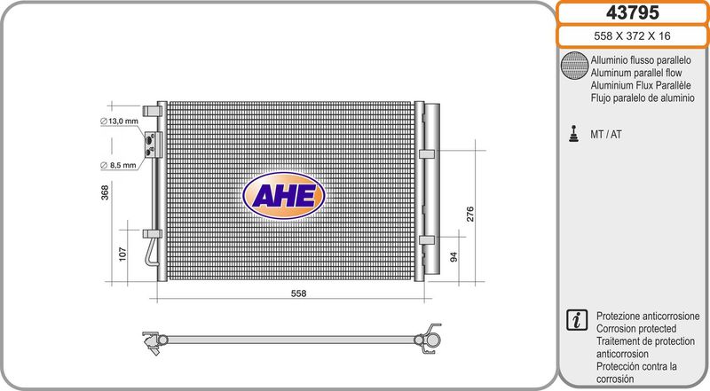 AHE Condensatore, Climatizzatore 43795