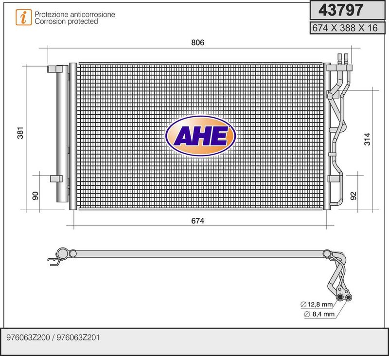 AHE Condensatore, Climatizzatore 43797