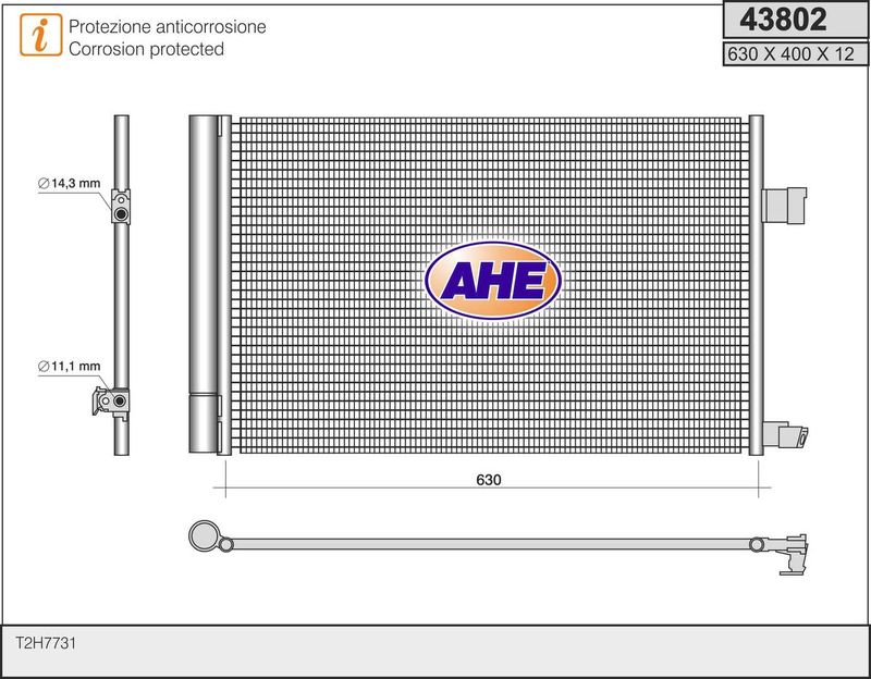 AHE Condensatore, Climatizzatore 43802