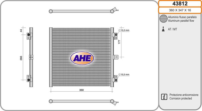 AHE Condensatore, Climatizzatore 43812