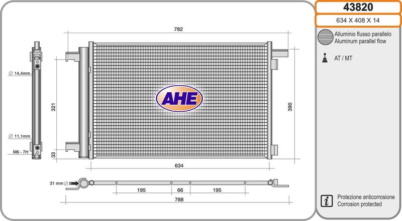 AHE Condensatore, Climatizzatore 43820