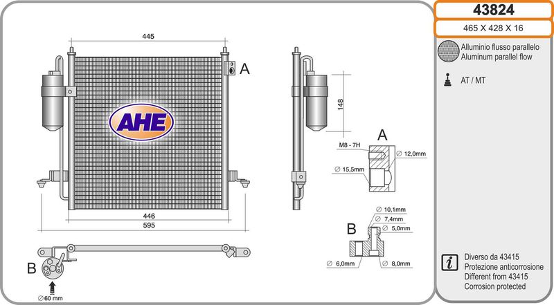 AHE Condensatore, Climatizzatore 43824