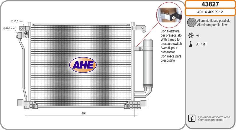 AHE Condensatore, Climatizzatore 43827