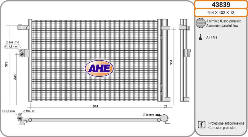 AHE Condensatore, Climatizzatore 43839