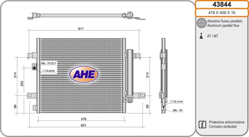 AHE Condensatore, Climatizzatore 43844