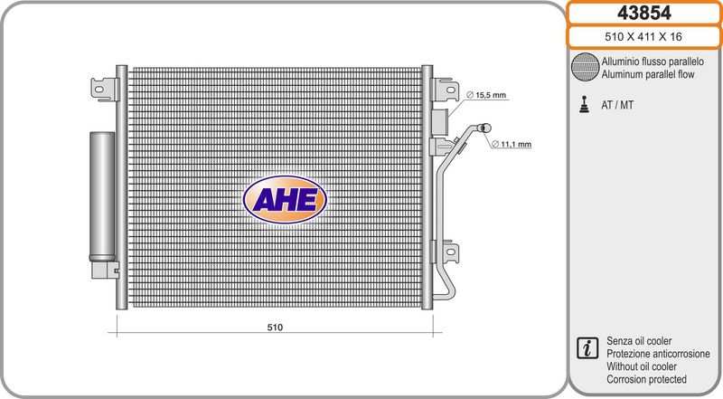 AHE Condensatore, Climatizzatore 43854