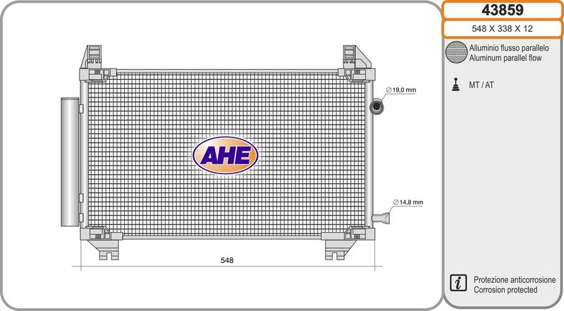 AHE Condensatore, Climatizzatore 43859