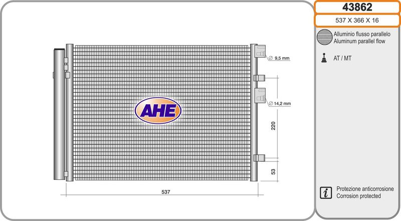 AHE Condensatore, Climatizzatore 43862
