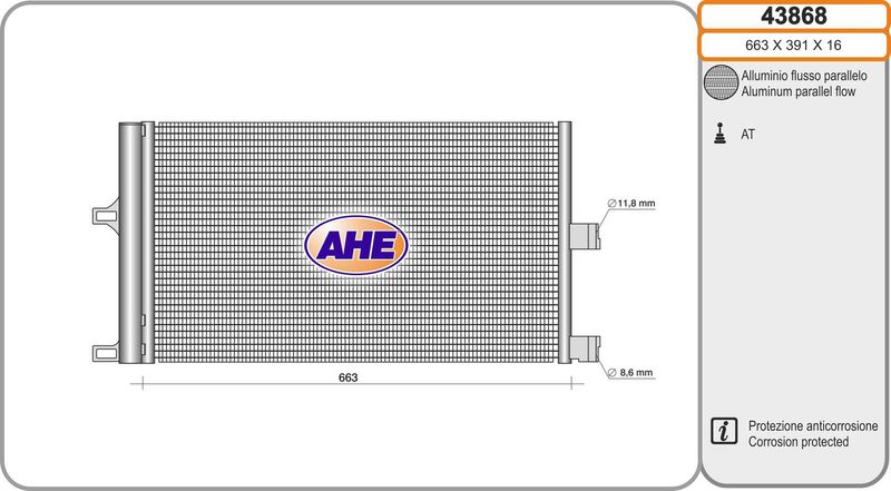 AHE Condensatore, Climatizzatore 43868