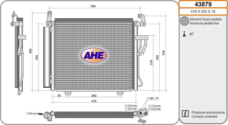 AHE Condensatore, Climatizzatore 43879