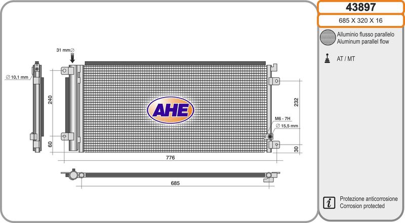 AHE Condensatore, Climatizzatore 43897