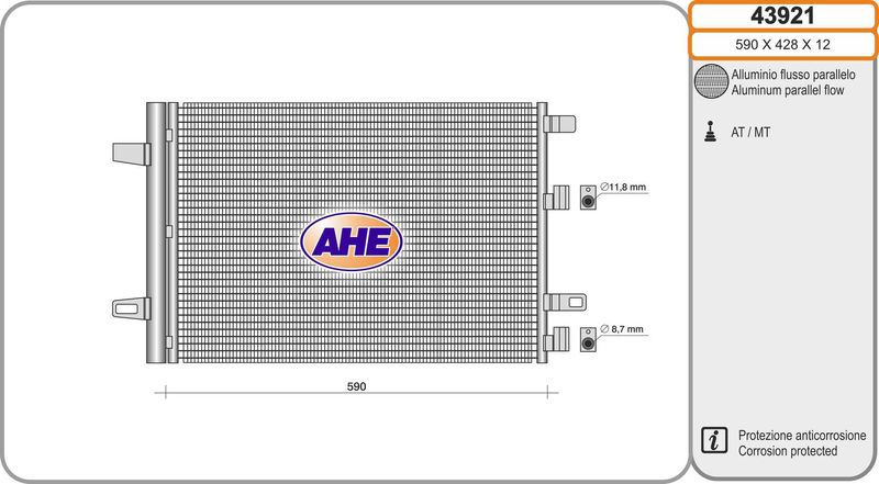 AHE Condensatore, Climatizzatore 43921