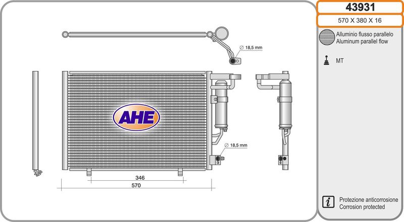 AHE Condensatore, Climatizzatore 43931