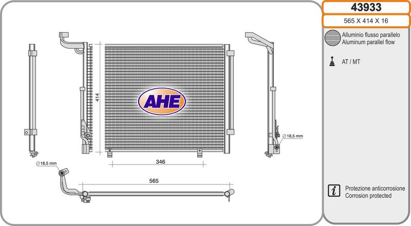 AHE Condensatore, Climatizzatore 43933