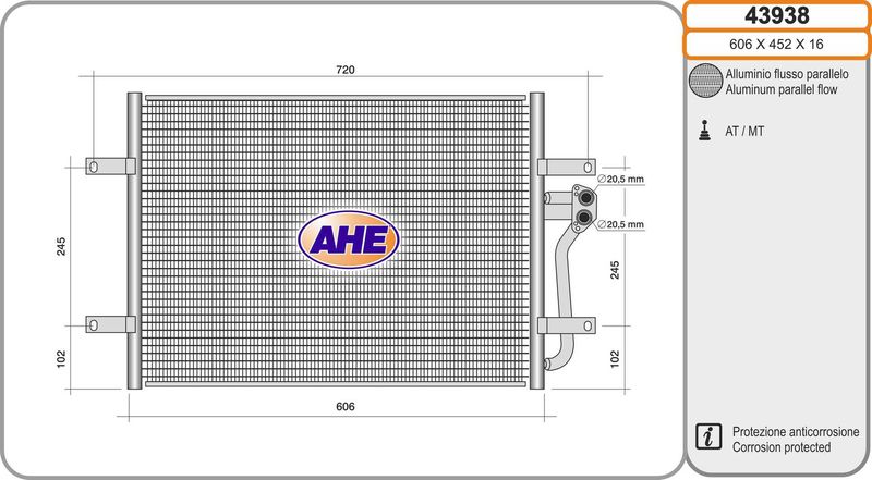 AHE Condensatore, Climatizzatore 43938