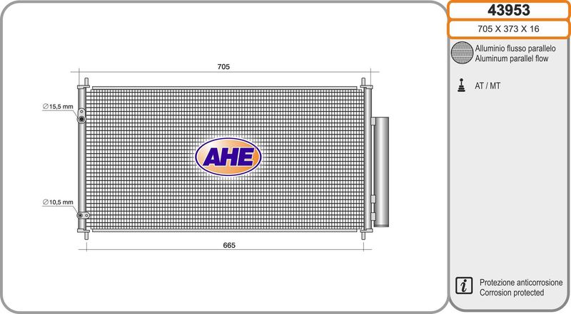AHE Condensatore, Climatizzatore 43953