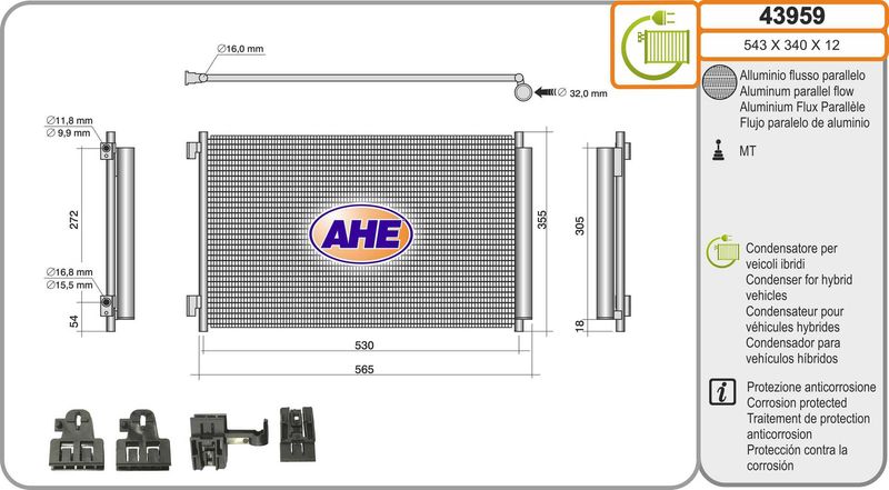 AHE Condensatore, Climatizzatore 43959