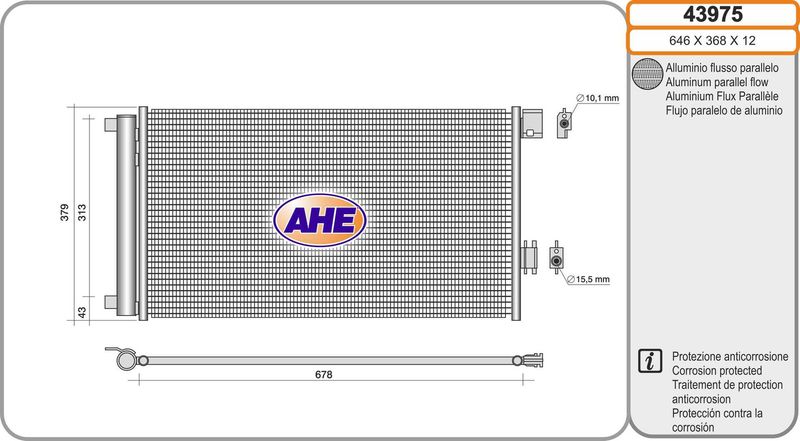 AHE Condensatore, Climatizzatore 43975