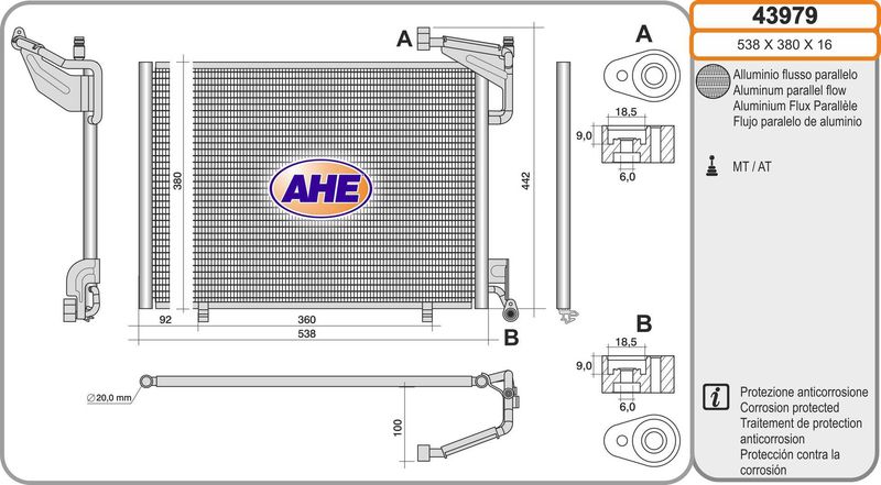 AHE Condensatore, Climatizzatore 43979