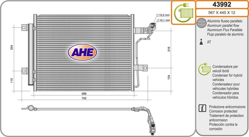 AHE Condensatore, Climatizzatore 43992