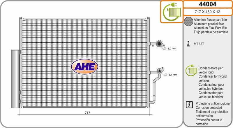 AHE Condensatore, Climatizzatore 44004