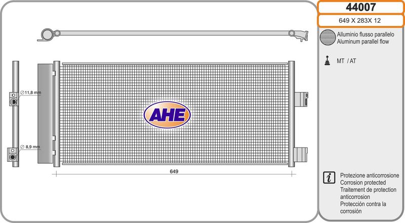 AHE Condensatore, Climatizzatore 44007