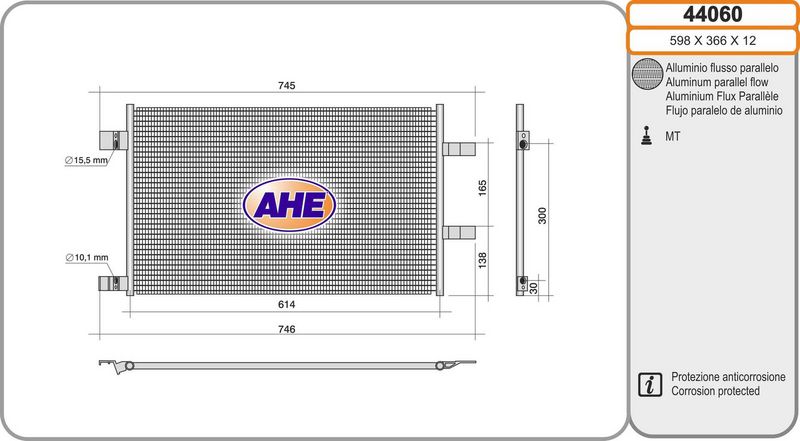 AHE Condensatore, Climatizzatore 44060