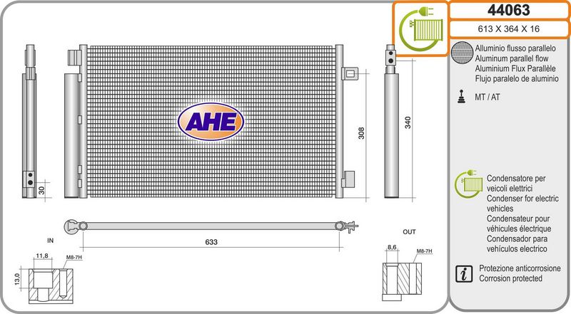 AHE Condensatore, Climatizzatore 44063