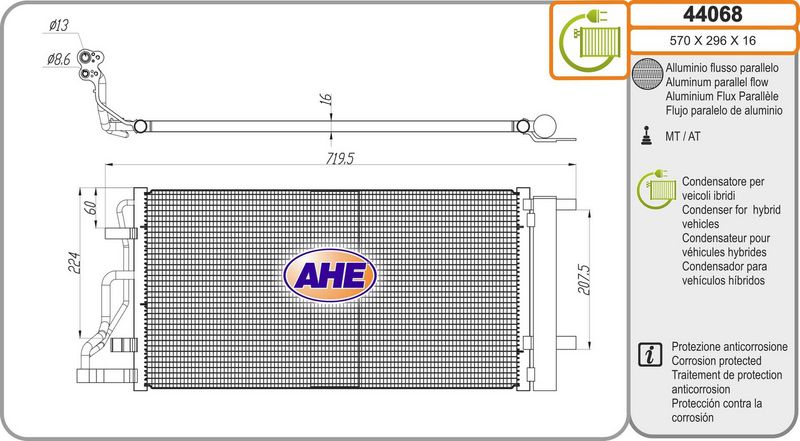AHE Condensatore, Climatizzatore 44068